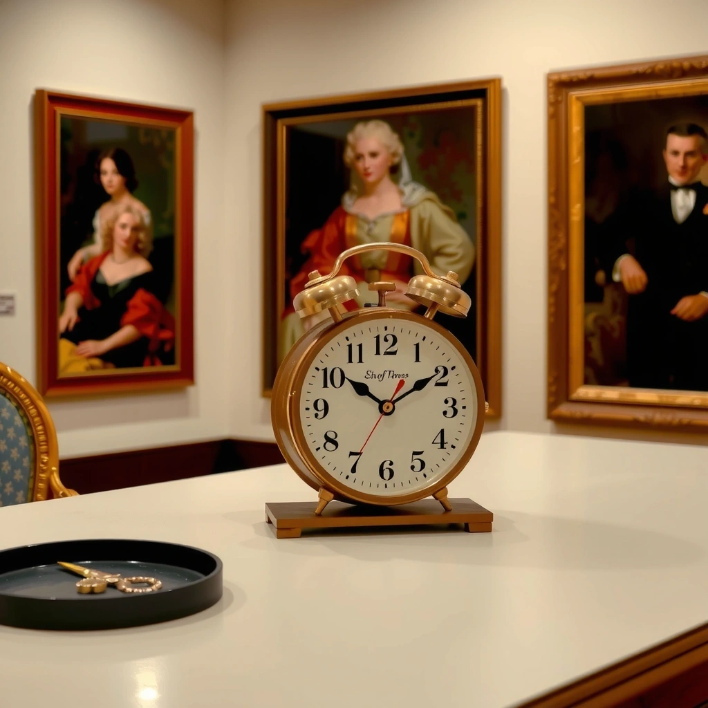 Image d'une horloge indiquant les heures d'ouverture de Louvrevitacx